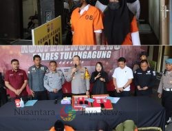 Satresnarkoba Polres Tulungagung Ungkap Kasus Narkoba di Lapas, Tiga Tersangka Termasuk Sepasang Kekasih Ditangkap