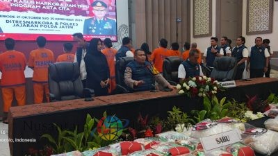 Polda Jatim Ungkap 819 Kasus Narkoba dalam 100 Hari Asta Cita