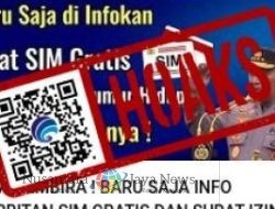 Berita Polri Buka Pembuatan SIM Gratis dan Seumur Hidup, HOAX