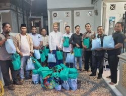 TEBAR KEBAIKAN DENGAN BERBAGI REZEKI, MAJELIS SHOLAWAT AHLUL KIROM HATURKAN TERIMA KASIH KEPADA KAPOLRESTABES MEDAN