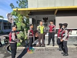 Momentum Tahun Baru: Patroli Bersepeda Ditsamapta Polda Jatim Sambangi PLN, Jamin Kamtibmas Kondusif
