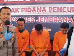 Polres Jembrana Ungkap 3 Kasus Pencurian, Satu Pelaku Ditangkap