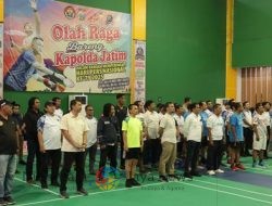 Peringati HPN 2025, Polda Jatim Gelar Turnamen Bulutangkis Antar Media