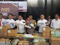 Polres Sampang Bongkar Pengiriman Rokok Ilegal di Kecamatan Banyuates