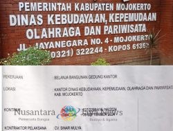 CV. Sinar Mulya Akui Gunakan LPG 3 Kg dalam Proyek Disbudporapar Mojokerto, Kontraktor Sebut Kesalahan Teknis