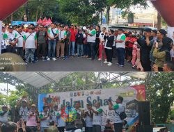 Ribuan Peserta Meriahkan Jalan Sehat HUT ke-79 PWI Jatim dan HPN 2025 di Surabaya