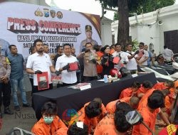 Polrestabes Surabaya Ungkap 70 Kasus Curanmor, 42 Pelaku Ditangkap