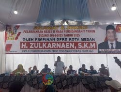 Zulkarnaen SKM Wakil Ketua DPRD Kota Medan Serap Aspirasi Masyarakat dapil 3 kota medan
