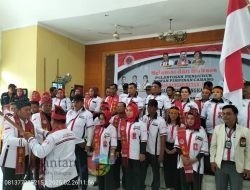 Thomson Marisi Parapat SH M.H Lantik pengurus DPC HBB Kabupaten Langkat