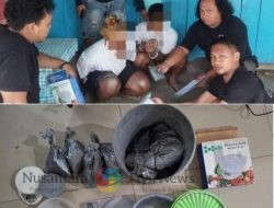 Polres Nganjuk Tangkap Dua Pelajar Edarkan Bubuk Mercon di Gondang