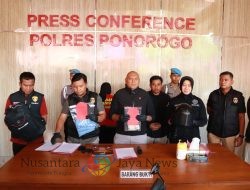 Polres Ponorogo Amankan Sepasang Kekasih Diduga Curi Motor Modus Dukun