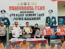 Polres Bangkalan Ungkap 47 Kasus Kriminal dan 12 Kasus Narkoba dalam Ops Pekat Semeru 2025