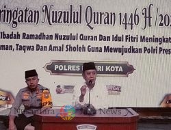 Kapolres Kediri Kota Peringati Nuzulul Quran 1446 H Bersama Santunan Anak Yatim