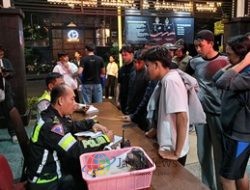 Jelang Sahur Ramadhan, Patroli Blue Light Polresta Malang Kota Jaring 48 Motor Balap Liar dan Gangguan Kamtibmas
