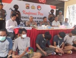 Konfrensi Pers Kapolres Dompu Pengungkapan Gembong Besar Narkoba di Kelurahan Bali Satu