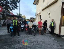 Polres Tanjung Perak Bubarkan Balap Liar di Akses Suramadu, Puluhan Pemuda dan Kendaraan diamankan