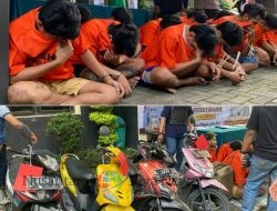 Polsek Rungkut Bongkar Komplotan Curanmor, Sembilan Pelaku Diringkus
