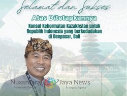 Ketua ASITA Bali Terima Penghargaan dari Kedutaan Besar Kazakhstan