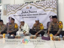 Satlantas Polres Sampang Gelar Buka Puasa Bersama Anak Yatim dan Kaum Dhuafa