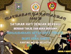 Pencak Silat PSHT Ranting Helvetia Dan IKSPI Kera Sakti Berbagi Takjil Ramadhan 1446 Hijriyah, ‘Perkuat Silaturahmi Sesama Insan Manusia’