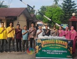 Polsek NA IX-X Bersama IMNA Berbagi Takjil, Bangun Kebersamaan dan Kebahagiaan Bersama Masyarakat di Bulan Ramadhan