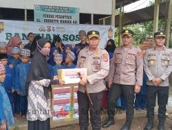 Kapolres Dompu Salurkan Bantuan Sosial Ramadhan Ke Pondpes Al-ghoniyyu Manggeasi
