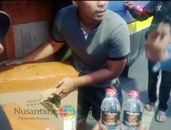 Polisi Berhasil Gagalkan Penyelundupan Ribuan Botol Miras Ilegal di Banyuwangi