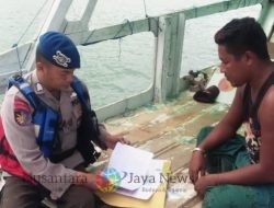 Sat Polairud Polres Dompu Gelar Patroli Rutin di Perairan Teluk Cempi