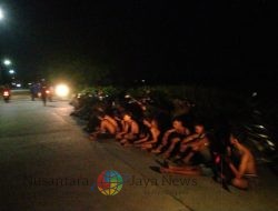 Tindaklanjuti Laporan Warga, Tim Kalam Munyeng Polres Gresik Bubarkan Balap Liar Amankan 54 Pemuda