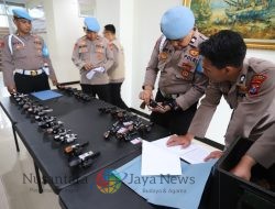 Mitigasi Penggunaan Senpi, Polres Gresik Lakukan Pengecekan Berkala