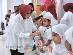 Fatma Gus Ipul Hibur Ratusan Anak Yatim dan Disabilitas di Peksos Goes to Community