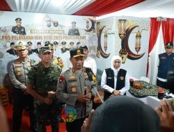 Tinjau Arus Mudik di Rest Area 575 A Ngawi Kapolda Jatim Himbau Pemudik Manfaatkan Posyan Untuk Istirahat