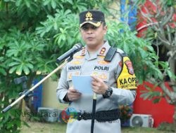 Gelar Apel Pengamanan Malam Takbir, Ini Yang Disampaikan Kapolres Bangkalan