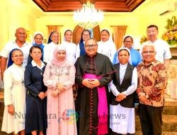 Open House di Kediaman, Gubernur Khofifah Terima Keuskupan Surabaya dan Para Suster