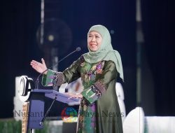Gubernur Khofifah, Wagub Emil dan Gus Iqdam Halal Bi Halal dengan Ribuan Insan BUMD dan Pelaku KUMKM Jatim, Pesankan Optimisme Menghadapi Gejolak Ekonomi Global