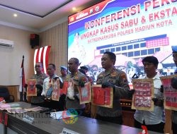 Polres Madiun Kota Berhasil Amankan Pengedar Narkoba dan Sita 1 Kilogram Sabu