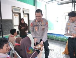 Program Pasabber Kapolres Situbondo Berbagi Makanan Bergizi Untuk Anak Berkebutuhan Khusus
