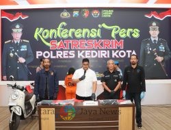 Polres Kediri Kota Berhasil Amankan Residivis Pencurian di Kamar Kos Yang Viral di Medsos
