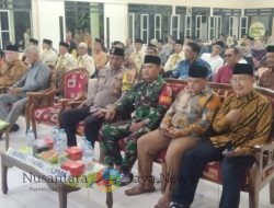 Bhabinkamtibmas Polsek Benowo dan Babinsa Koramil 0830/06 Hadir dalam Halal Bihalal 9 RW dan LPMK Kandangan, Surabaya