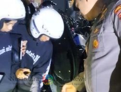 Kapolres Nganjuk Kawal Langsung Kepulangan Rombongan IKSPI di Perbatasan Wilangan