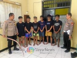 Cegah Tawuran Remaja, Polsek Kenjeran dan Warga Berhasil Amankan Enam Remaja di Bulak Cumpat Barat Surabaya