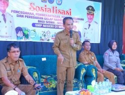 Siswa SMPN I Woja Mengikuti Sosialisasi P4GN, Wabup Dompu Tekankan Jauhi Narkoba