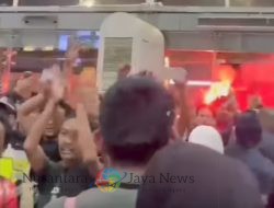 VIRAL! Jakmania Sambut Hangat Bonek di Stasiun Senen, PT KAI Pastikan Situasi Aman dan Kondusif