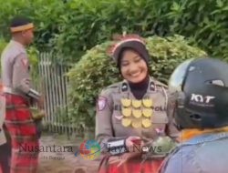 Satlantas Polres Kediri Kota Rayakan Hari Kartini dengan Aksi Humanis di Jalan Raya