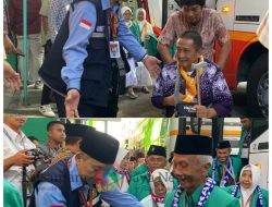 Ratusan Jemaah Haji Kloter 1 dan 2 Asal Tulungagung Tiba di Asrama Haji Surabaya, Siap Diberangkatkan Dini Hari