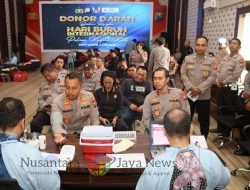 Peringati May Day, Polres Kediri Kota Gelar Donor Darah Bersama Serikat Pekerja