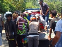 Tabrakan Maut Di Jalan Ompu Beko,1 Orang Tewas, Satlantas Dompu Cepat Turun Tangan