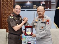Kapolda Jatim Terima Kunjungan Kajati Perkuat Sinergitas Antar Lembaga Penegak Hukum