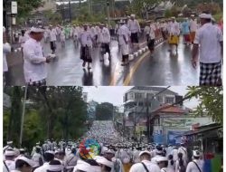 25.000 Pemedek Ikuti Mepinton Ida Bhatara Dewa Ayu ke Pura Uluwatu, Lalu Lintas Jimbaran-Pecatu Direkayasa 11–12 Mei 2025