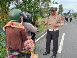 Satlantas Polres Sampang Gelar Operasi Gabungan, 125 Pelanggar Lalu Lintas Ditindak